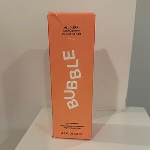 NEW Bubble All Clear 2% Salicylic Acid Cleanser